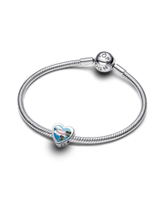 Mississippi Heart Charm - Sterling silver