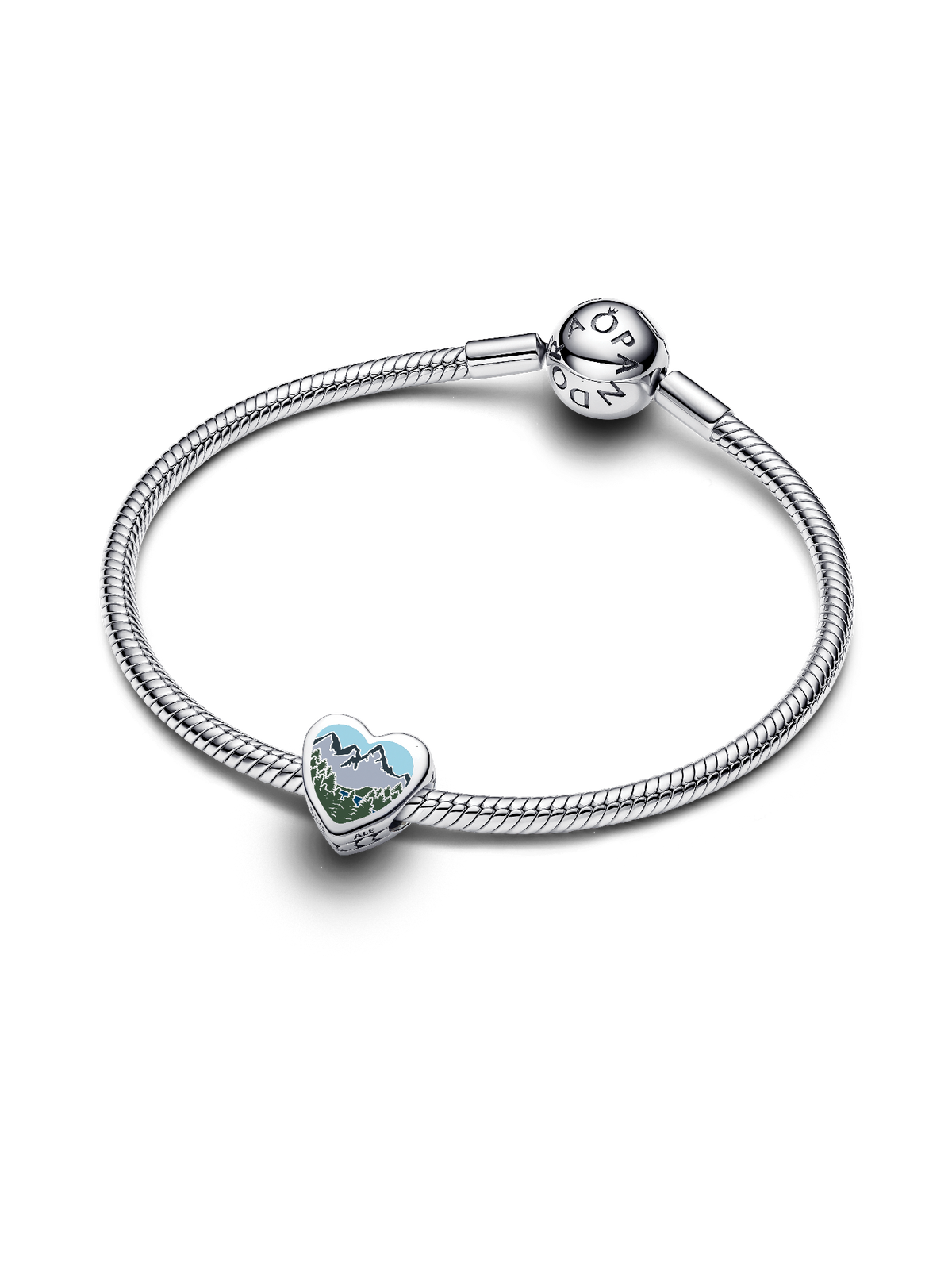 Oregon Heart Charm - Sterling silver
