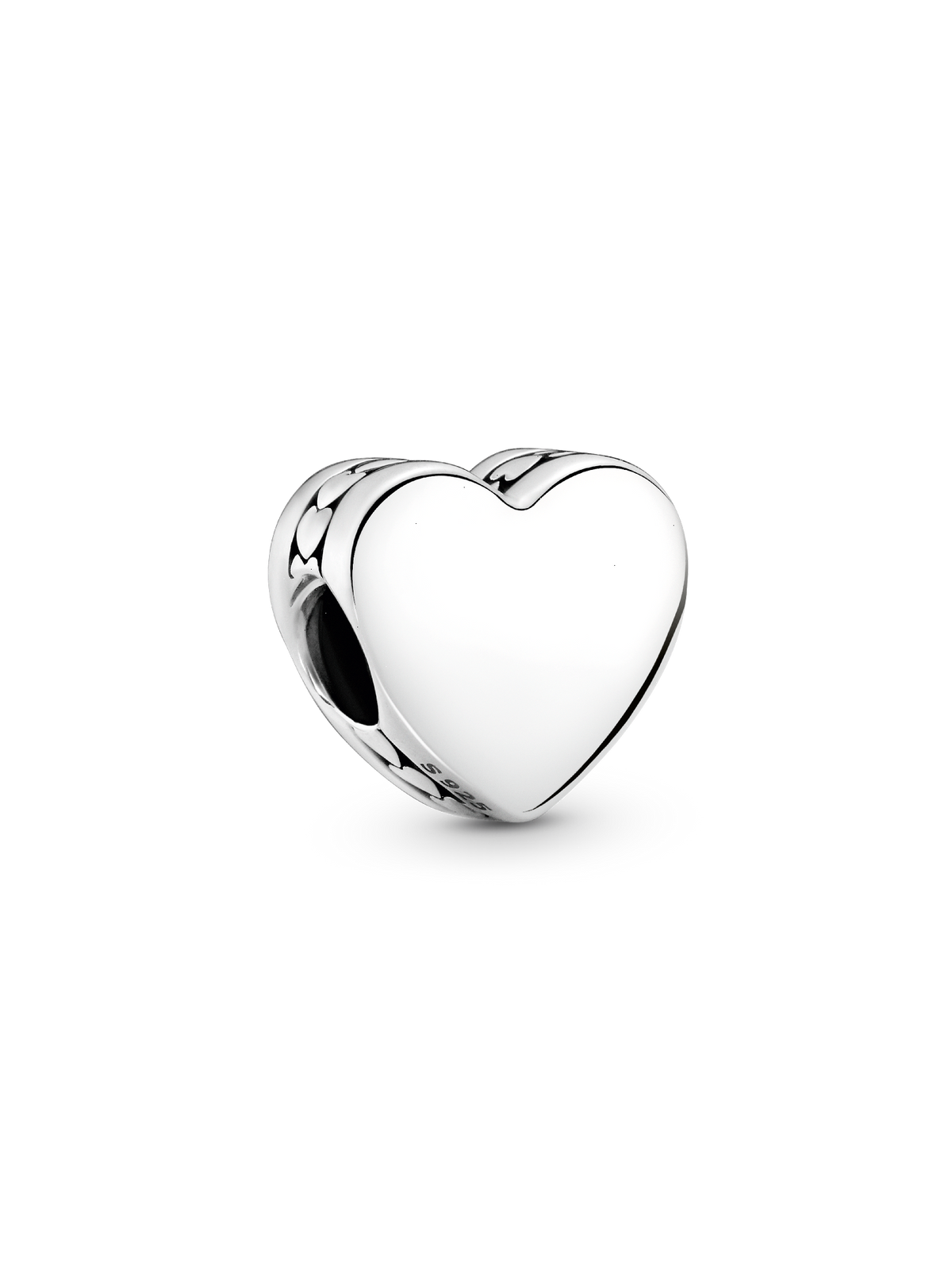 Besties Heart Charm - Sterling silver