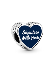 Sleepless in New York Charm - Sterling silver
