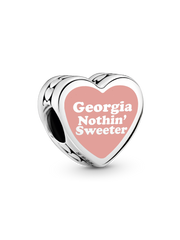 Georgia Nothin Sweeter Heart Charm - Sterling silver
