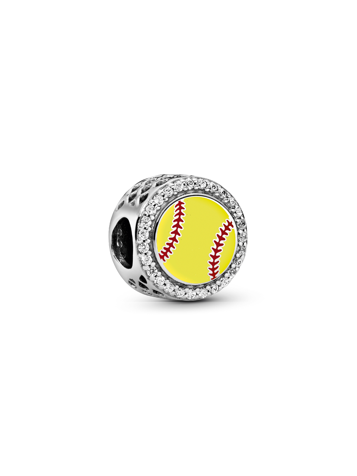 Softball Charm - Sterling silver