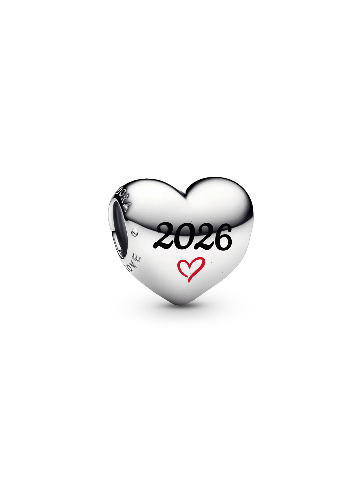 2026 Heart Charm - Sterling silver