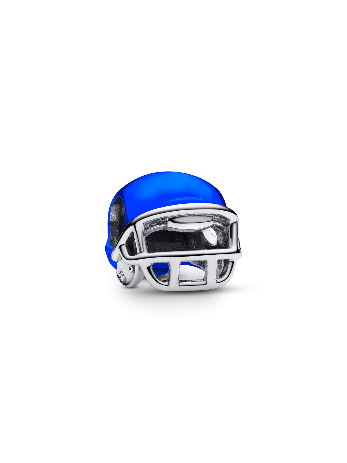 Royal Blue Football Helmet Charm - Sterling silver