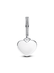 Always In My Heart Dangle Charm - Sterling silver