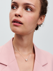 Treated Freshwater Cultured Pearl Collier Necklace - Sterling silver