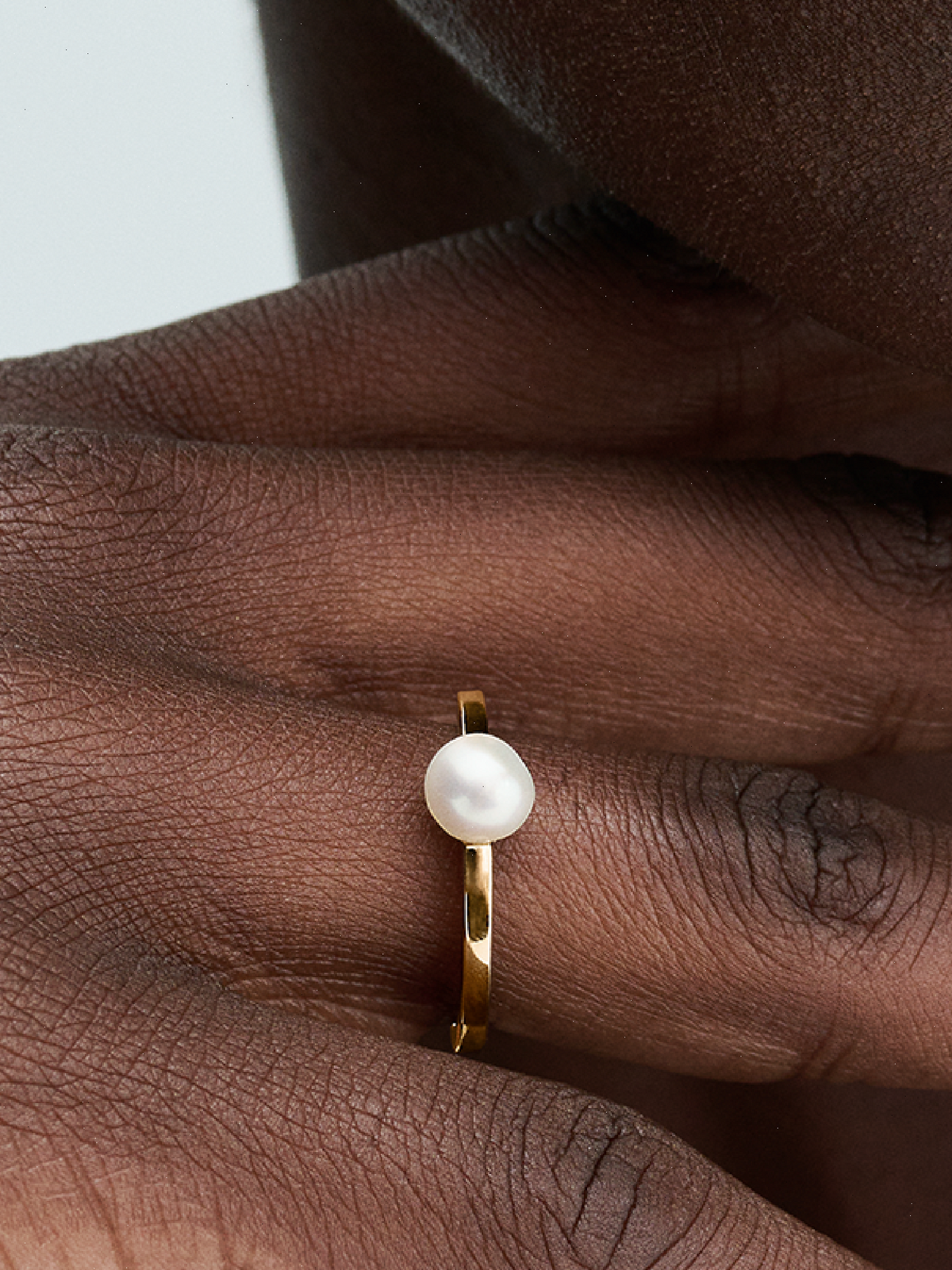 FINAL SALE - Treated Freshwater Cultured Pearl Ring - 14k gold plating