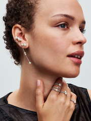 FINAL SALE - Treated Freshwater Cultured Pearl Drop Earrings - Sterling silver