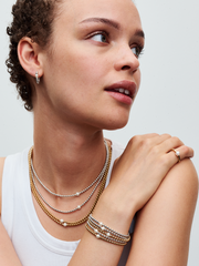 FINAL SALE - Treated Freshwater Cultured Pearl & Beads Hoop Earrings - Sterling silver