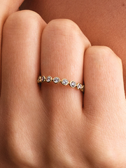 Pandora Era Bezel Lab-Grown Diamond Eternity Ring - 0.70 ct TW, 14k gold