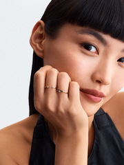 Pandora Era Lab-Grown Diamond Crossover Ring - 0.07 ct TW, 14k gold