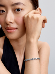 Halo Hearts Bracelet - Sterling silver