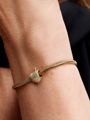 Cupid Heart Charm - 14k gold plating