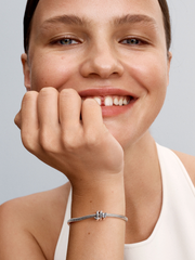 Twisting Arrow Charm - Sterling silver