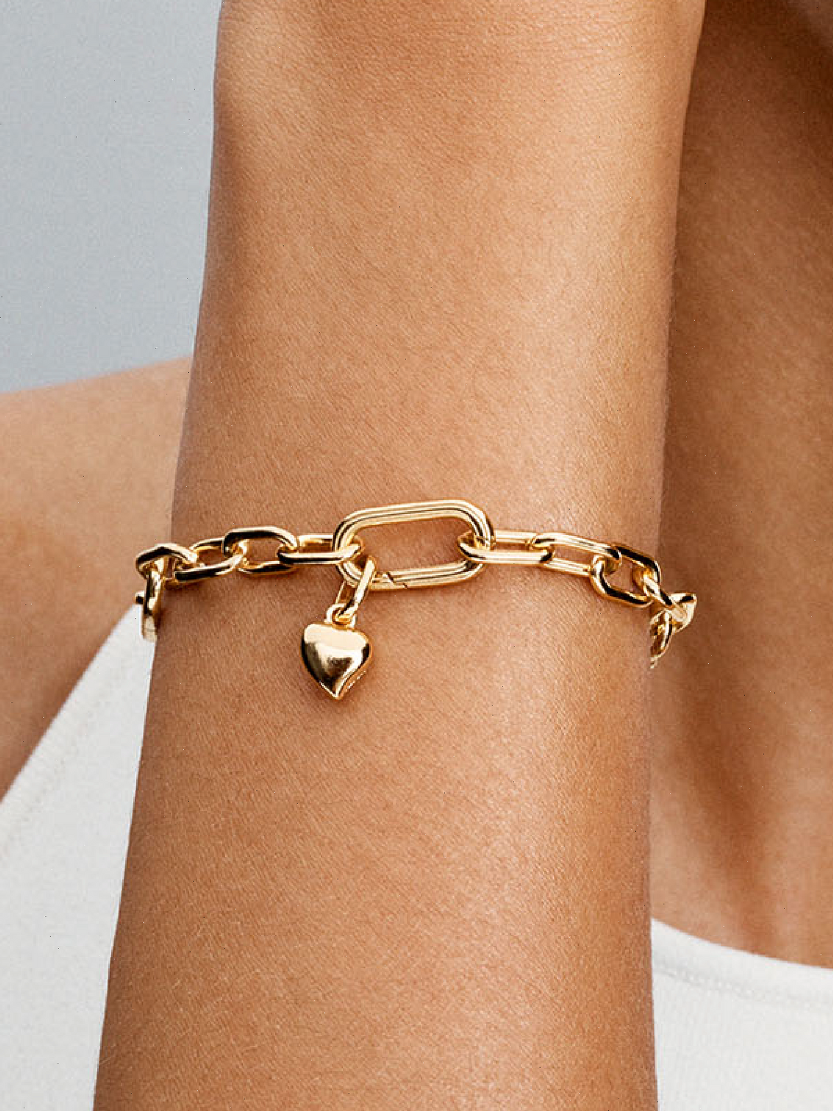 Heart Mini Dangle Charm - 14k gold plating
