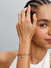 Heart Mini Dangle Charm - 14k gold plating