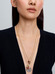 Elongated Link Chain Necklace - 14k gold plating