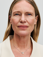 FINAL SALE - White Rose in Bloom Collier Necklace - Sterling silver