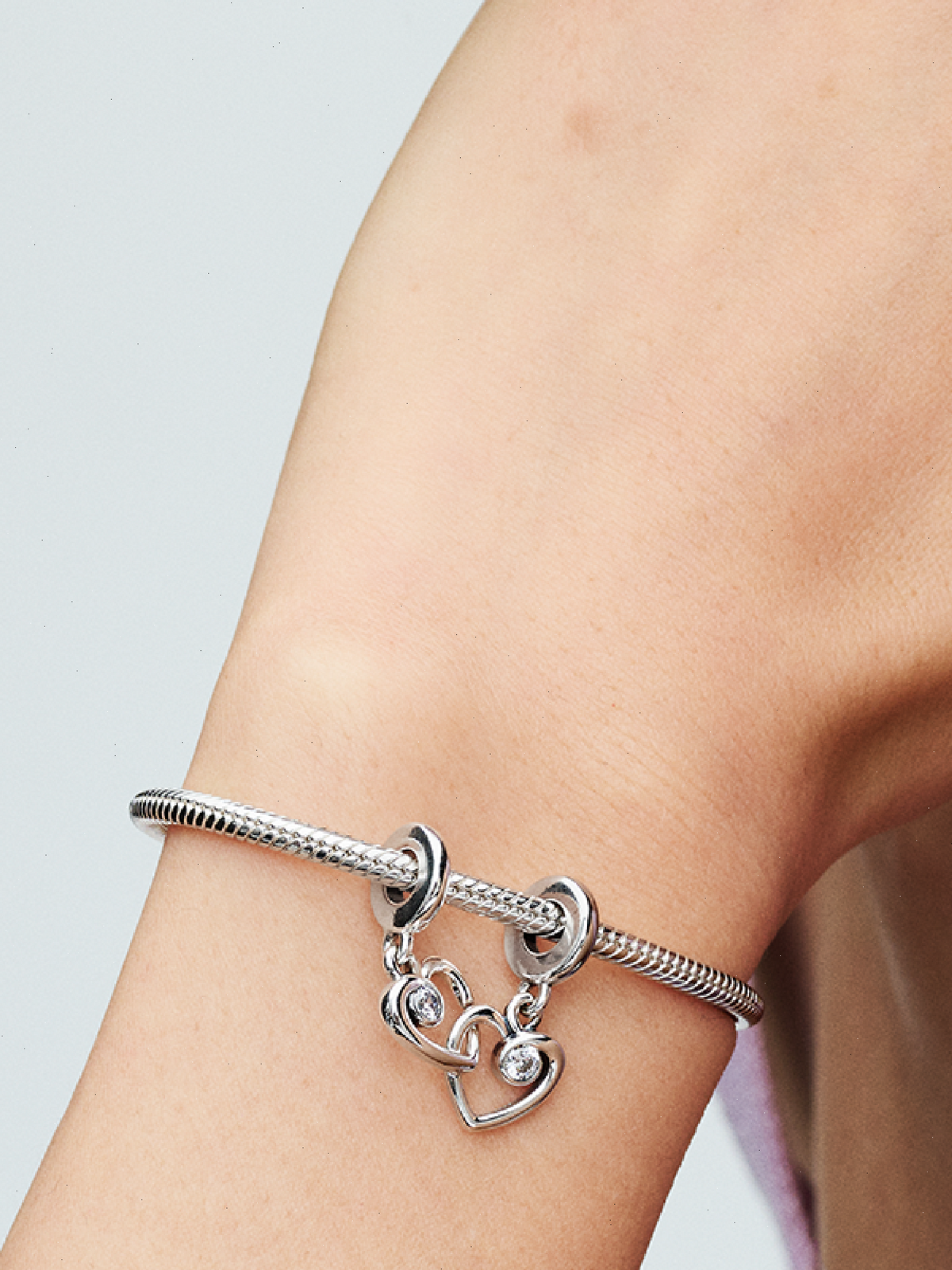 FINAL SALE - Forever & Always Splittable Dangle Charm - Sterling silver