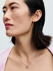 FINAL SALE - Disney Minnie Mouse Silhouette Collier Necklace - Sterling silver