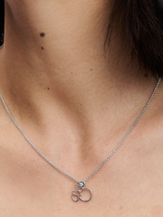FINAL SALE - Disney Minnie Mouse Silhouette Collier Necklace - Sterling silver