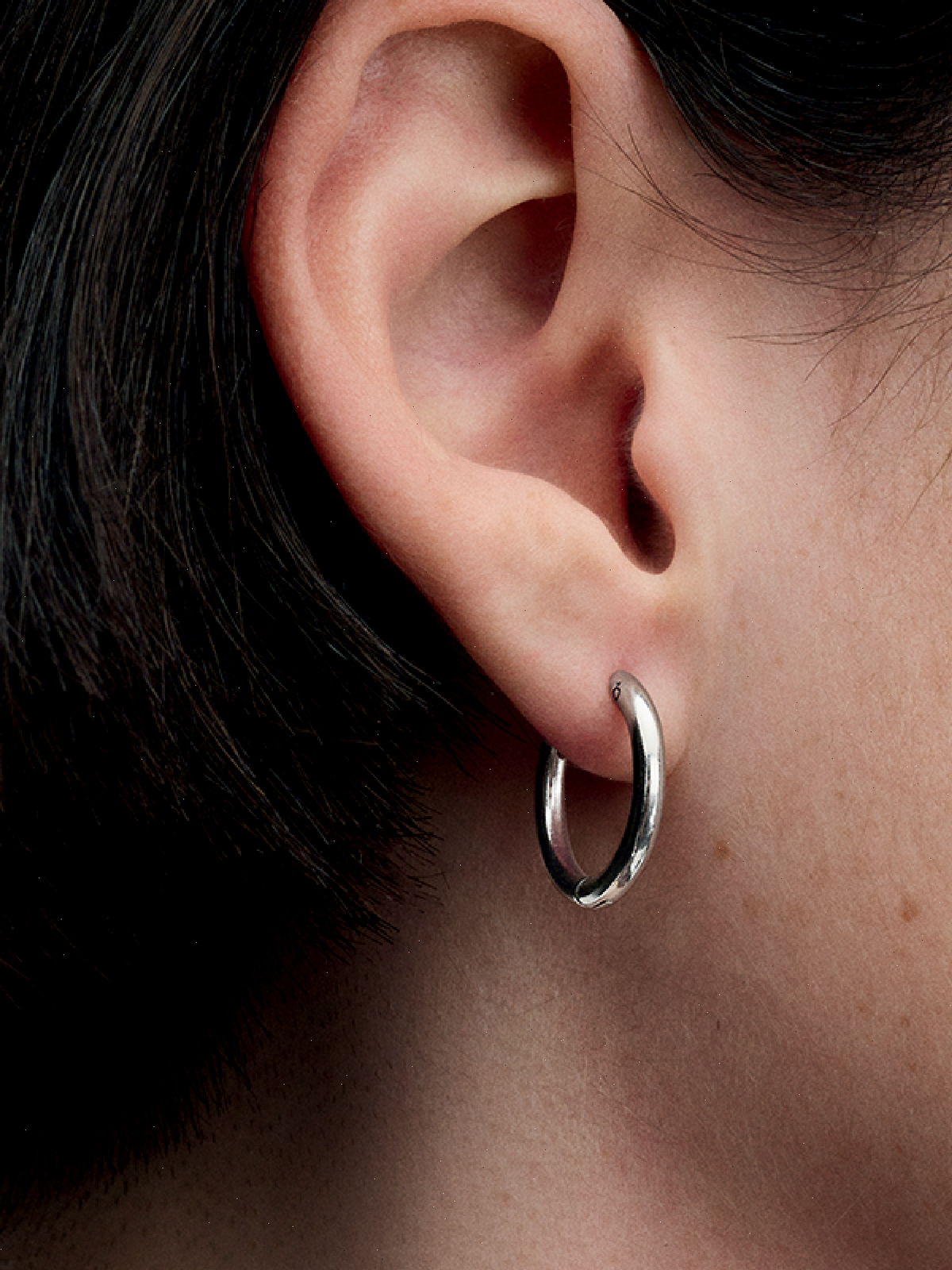 FINAL SALE - Pandora Moments 18 mm Charm Hoop Earrings - Sterling silver