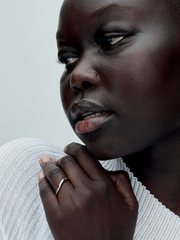 Organically Shaped Band Ring - Sterling silver