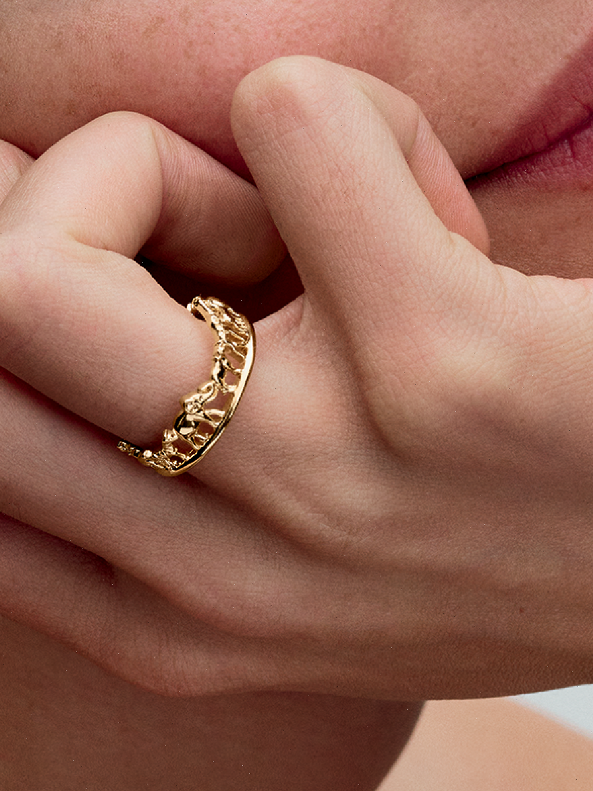 Disney The Lion King Ring - 14k gold plating