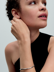 Organically Shaped Bangle - Sterling silver