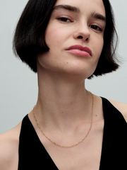 Linked Hearts Collier Necklace - 14k gold plating