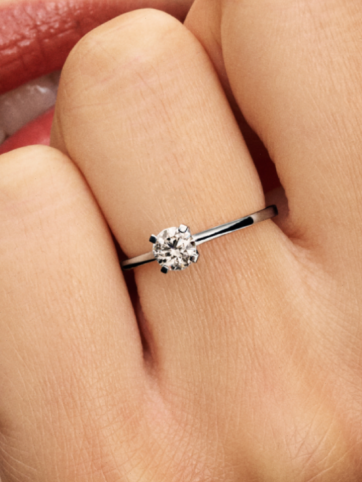 Pandora Era Lab-Grown Diamond Ring - 0.50 ct TW, 14k white gold