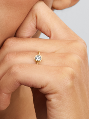 Pandora Era Bezel Lab-Grown Diamond Ring - 0.50 ct TW, 14k gold