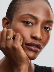 Infinity Knot Ring - 14k gold plating
