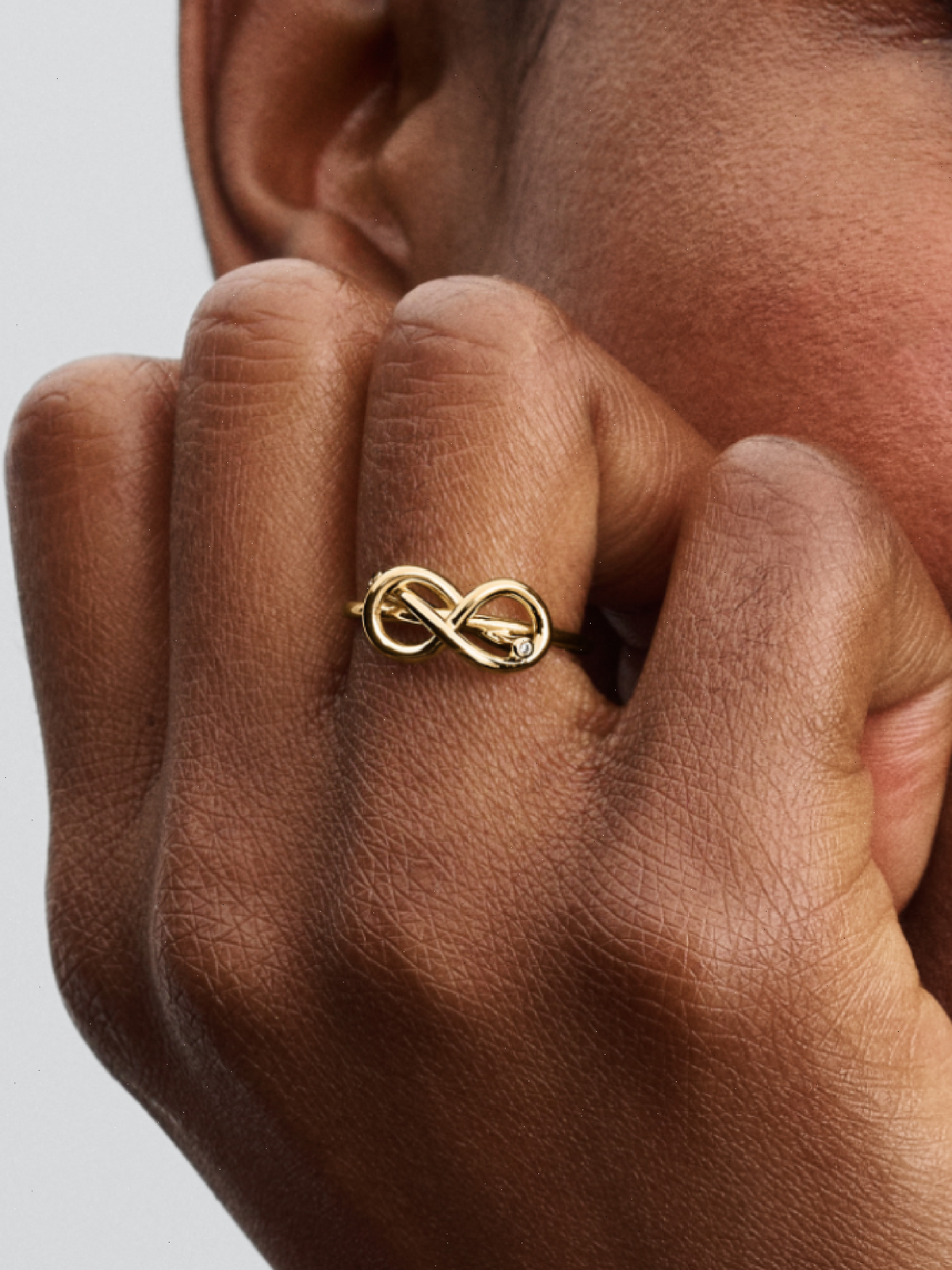 Infinity Knot Ring - 14k gold plating