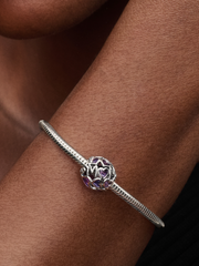 Openwork Hearts Mom Charm - Sterling silver