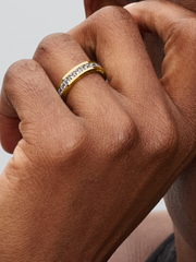 Eternity Channel Ring - 14k gold plating