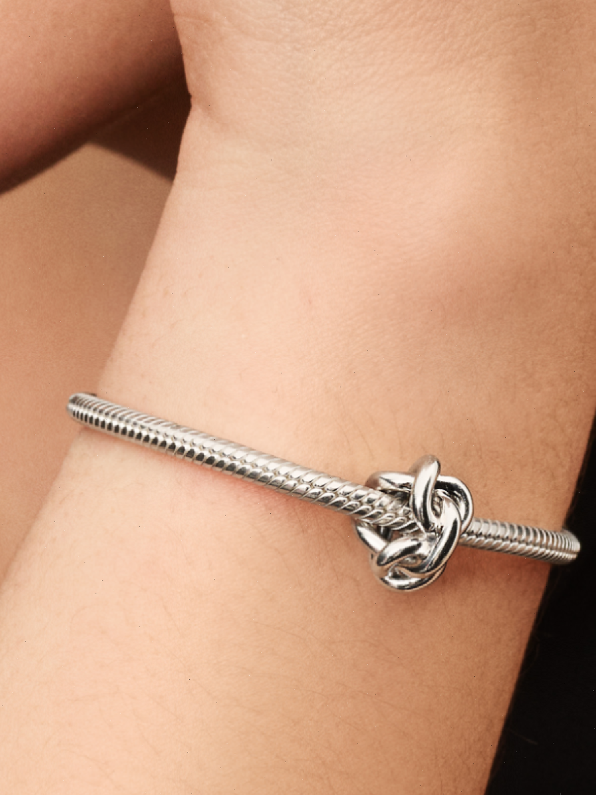 Infinity Knot Charm - Sterling silver