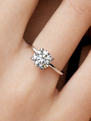 Pandora Era 14k White Gold Lab-grown Diamond Ring - 2.00 ct TW, 14k white gold