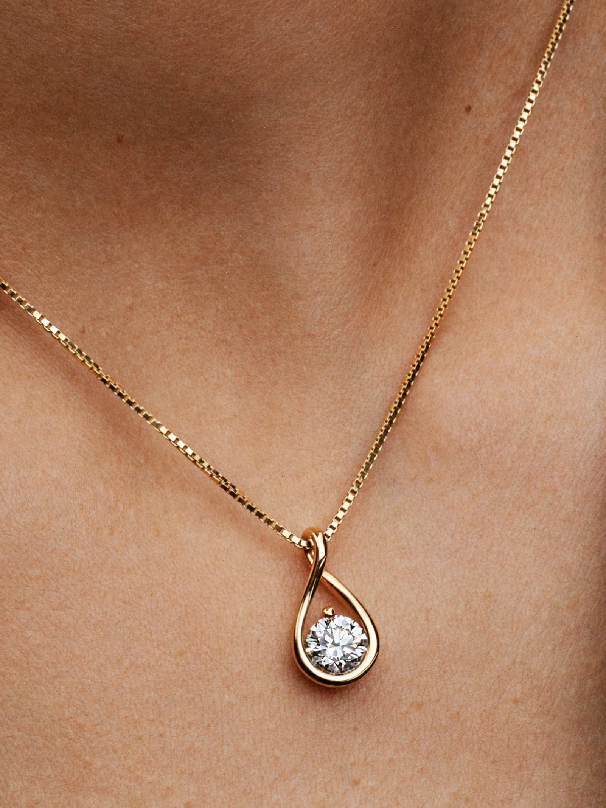 Pandora Infinite 14k Gold Lab-grown Diamond Pendant Necklace - 1.00 ct TW, 14k gold