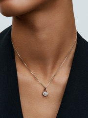 Pandora Infinite 14k White Gold Lab-grown Diamond Pendant Necklace - 1.00 ct TW, 14k white gold