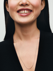 Elongated Link Chain Necklace - Sterling silver