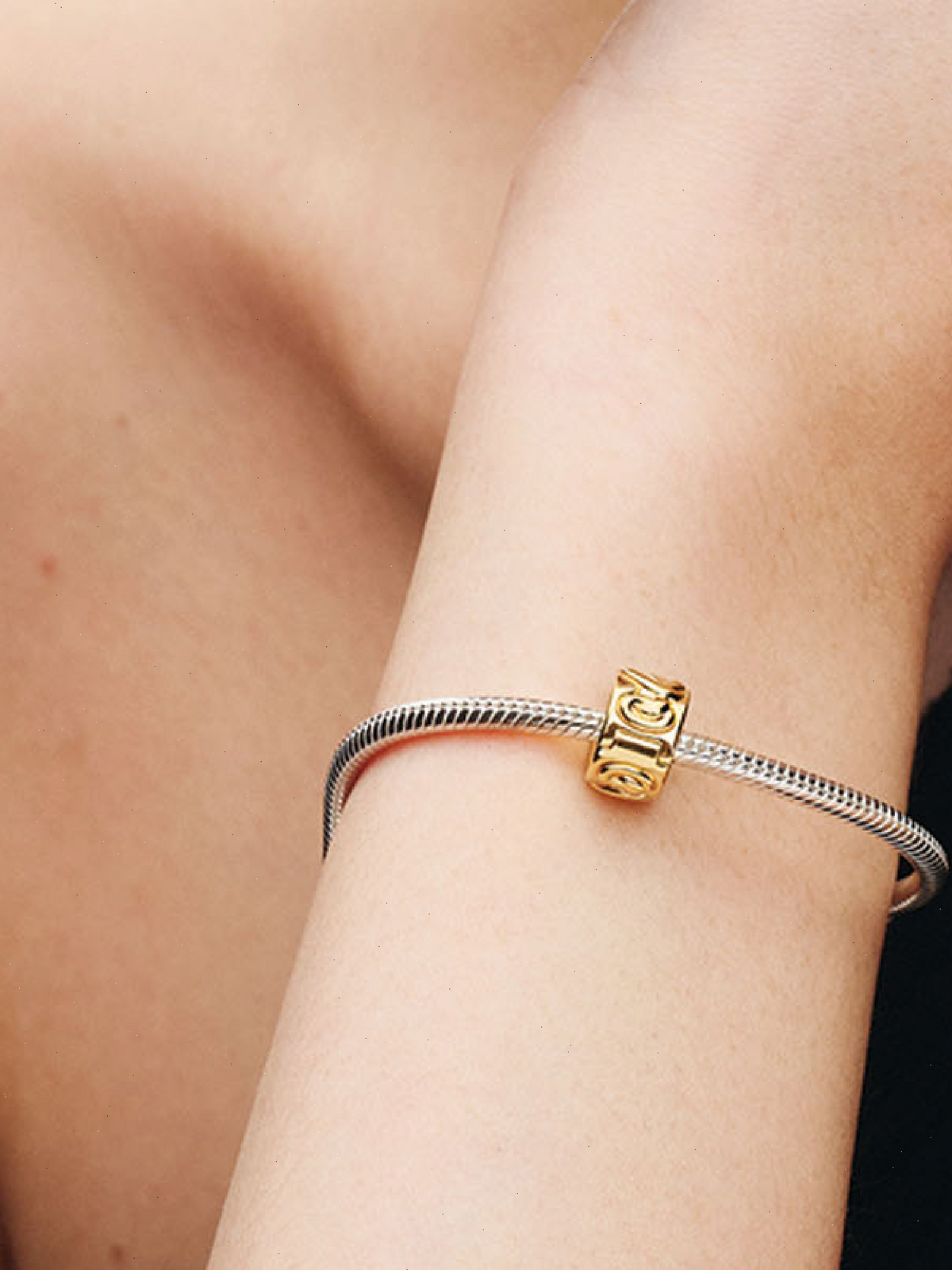 Knotted Hearts Clip Charm - 14k gold plating