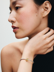 Knotted Hearts Clip Charm - 14k gold plating