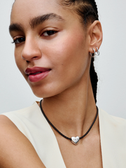 Be Love Engravable Large Heart Charm - Sterling silver