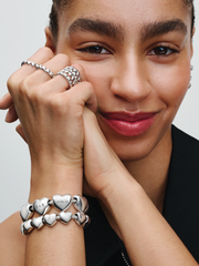 Be Love Engravable Heart Charm - Sterling silver