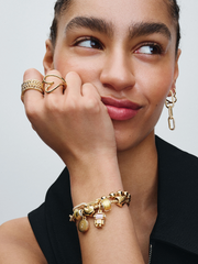 Openable & Engravable Love Locket Dangle Charm - 14k gold plating