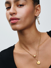 Linked Hearts Collier Necklace - 14k gold plating