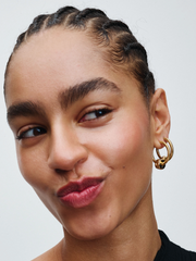 Studded Clip Charm - 14k gold plating