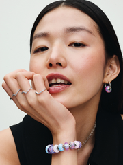 Pandora Moments Studded Chain Slider Bracelet - Sterling silver