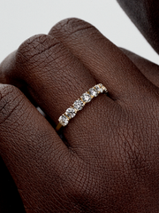 Pandora Era 14k Gold Lab-grown Diamond Half Eternity Band Ring - 0.90 ct TW, 14k gold